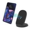Motorola Cargador Inalámbrico 15W Negro, Carga Rápida, USB-C, Compatible con