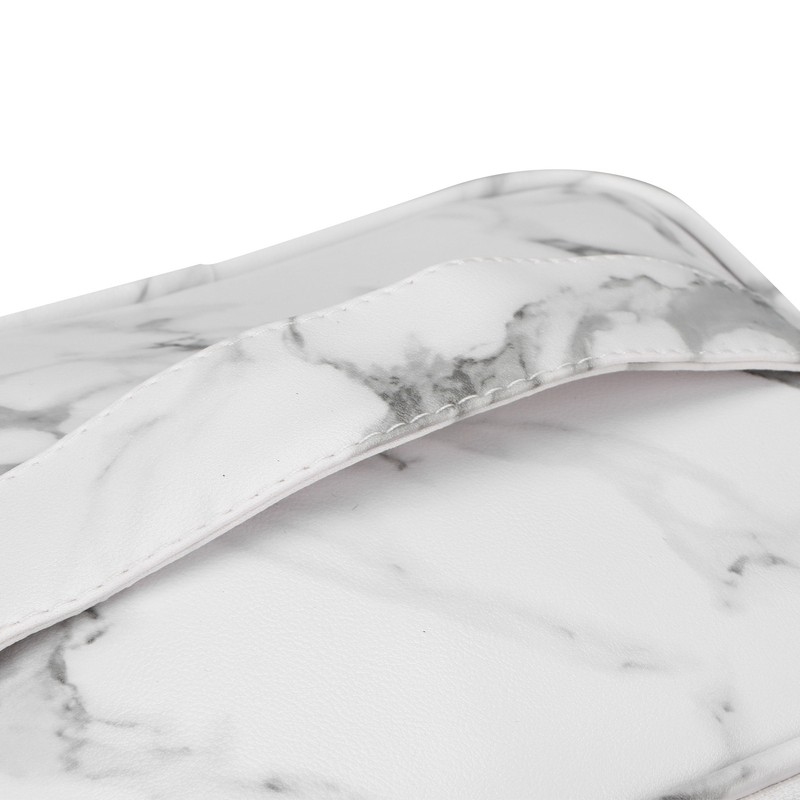 3Pcs Women Cosmetic Bag Marble Print Makeup Case Storage Handbag