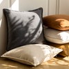 Foindtower Pack of 2, Decorative Linen Soild Throw Pillow Covers