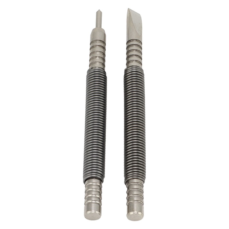 2 Pcs Nail Set Tool High Carbon Steel Double Ended