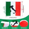 Kyson Italian Flag Chef Costume Italian Waist Apron and Mushroom