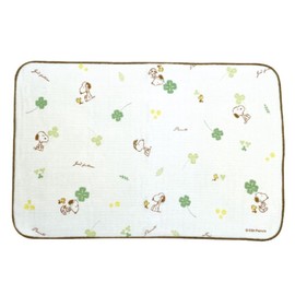 Marimo Craft SPMS-029 Snoopy Dish Drying Mat, Fortune Clover (W x H x H): 17.7 x 12.2 inches (45 x 31 cm)