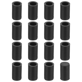 QUARKZMAN 36 Pieces Chair Leg Caps, 5mm (1/5") PVC Chair Leg Tips, Non-Slip Floor Protectors for Chair Legs, Round Table Covers, Furniture Protection Caps, Black