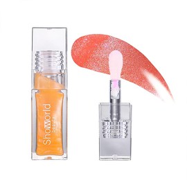 Showorld Magic Color Changing Lip Oil 3pcs Milky Way PH color Moisturizing Lip Glow Oil, Hydrating Lip Gloss Lip Balm Lip Care, Long Lasting Moisturizing Lip Oil (Golden Dusk)