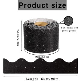 68.9 Feet St. Patrick's Day Shamrock Bulletin Board Borders Irish Paper Bulletin Trim Green， for St. Patrick's Day Party Classroom Decoration Strips Chalkboard Wall Decor