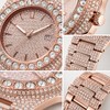 Gold-Tone Crystal-Style Watch for Men – Quartz Date Timepiece for