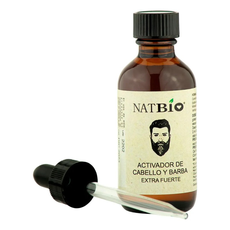 Crecimiento De Cabello Y Barba Abundante Natbio 2 Tónicos