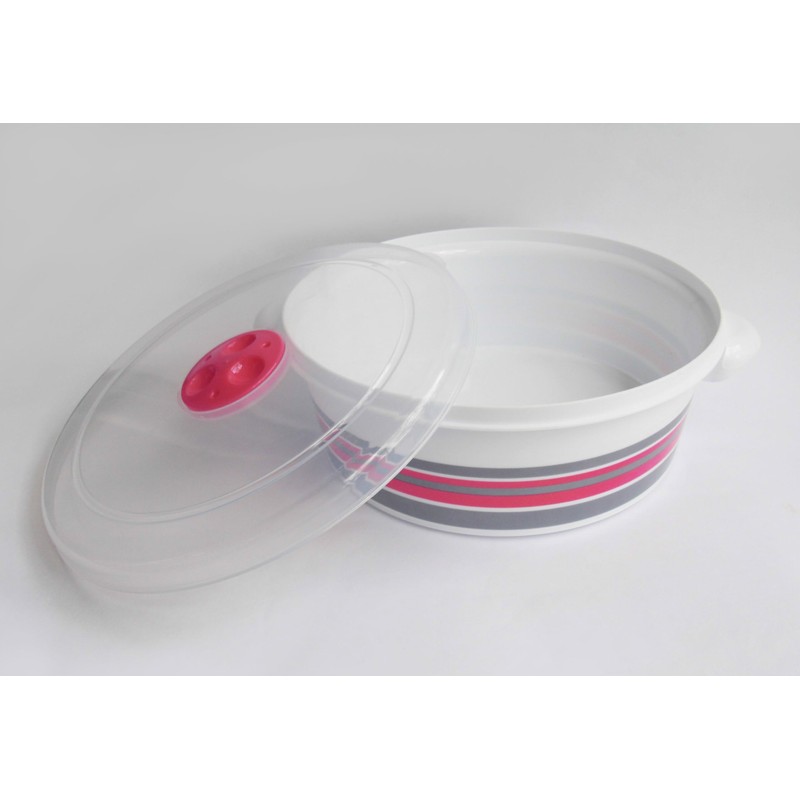 Tredoni 2L Microwave Pot Tub with Ventilation Lid - Heating