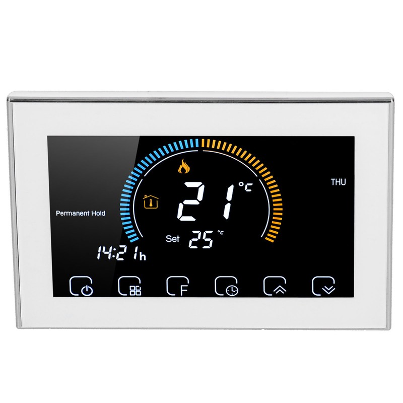 Intelligent Thermostat with LCD Touch Screen Temperature Controller for Home