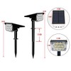 T-SUNUS Solar Lights Outdoor Green 20 LEDs Solar Spot Lights