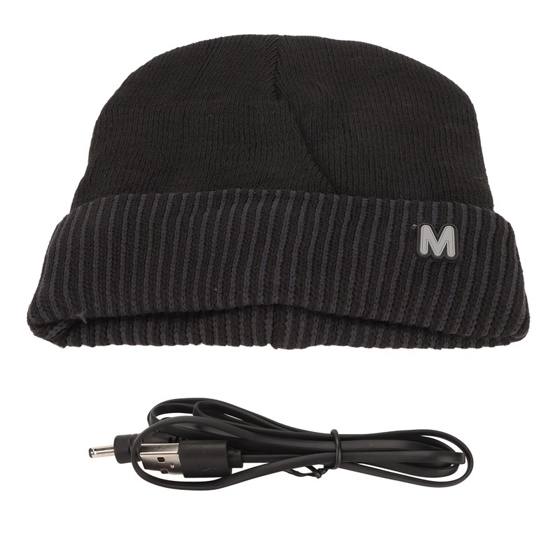 Electronic Warming Hat USB Charging Thermal Thick Soft Knitted Heated