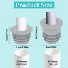 2 Pcs Drain Pipe Silicone Seal Plug Drain Sewer Deodorant
