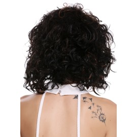 WIG ME UP - DW-2698-2BH30 Women's Wig Short Shoulder Length Wild Curly Voluminous Chestnut Brown Dark Brown Highlighted
