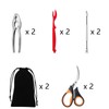 Artcome 10 Piece Seafood Tools Set - 2 Crab Crackers,