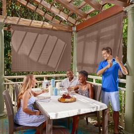 Coolaroo Outdoor Cordless Sun Blocking Roller Shade
