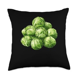 Brussels Sprouts Funny Throw Pillow