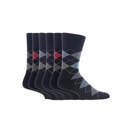 6 Pairs Mens Bigfoot Gentle Grip Socks UK 12-14 (6 X RJ39BF)