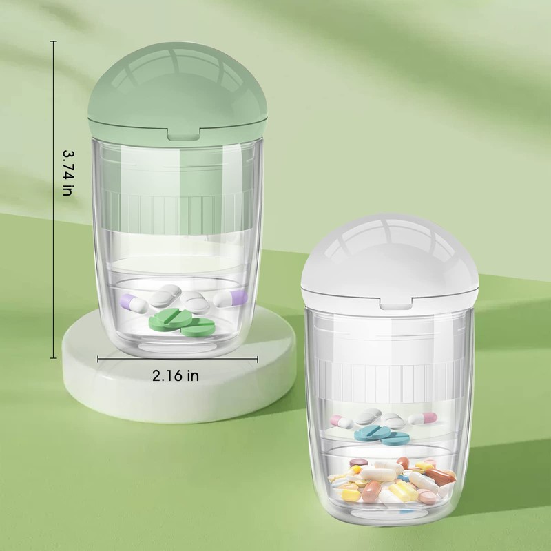 Pill Cutter Splitter with Dispenser, Pill Cutter for Small or