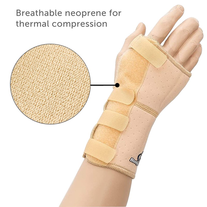 Body-Plus Direct Wrist Support Splint Brace for Left Hand, Medium,