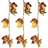 Brite Star 9ft Maple Leaf Wire Garland,Orange(Set of 3)