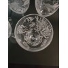 IncisoArt Hand Etched Italian Crystal Goblet Sandblasted Wine Glass 11.5oz