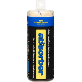 CleanTools The Absorber® Small 17-Inch x 13-Inch, Textured Surface - Synthetic Premium Drying Chamois Cloth for Cars & Bikes - Super Absorbent, Scratch-Free & Machine-Washable (Natural (Tan))