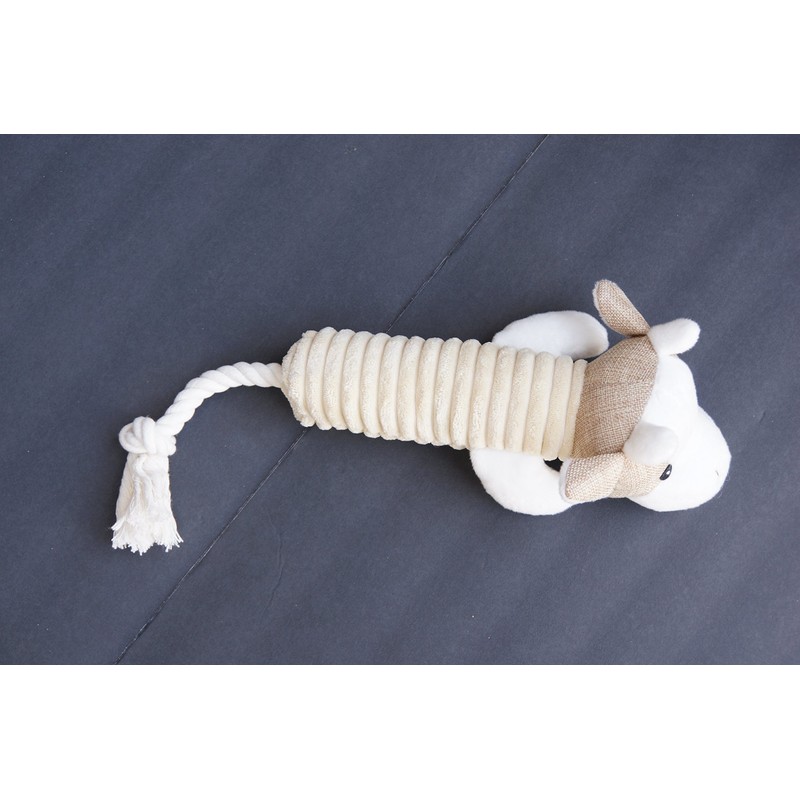 elisanliving Plush Dog Toy 16 Inch Long with Squeaker