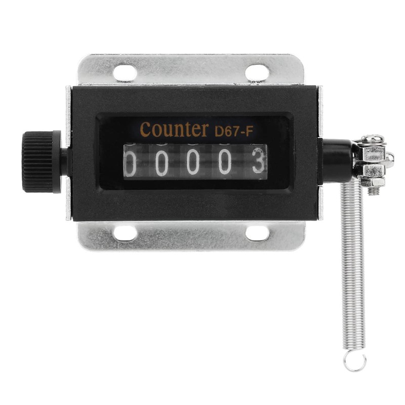 Akozon Manual Counting D67-F 5 Digit Numbers Counter Mechanical Resettable