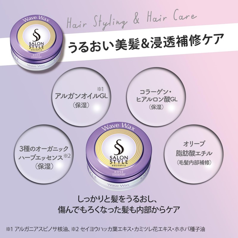 Salon Style Hair Wax D Arrange Wave 72g
