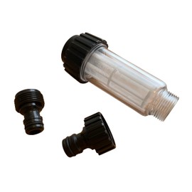 HOTEISON Kärcher Filter High Pressure Washer Compatible Water Absorption Filter k2 K3 K4 K5 Connector Included (for hose to hose installation)