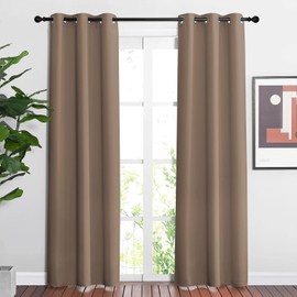NICETOWN Cortinas Opacas para Ventana, con Ojales en la Parte Superior, para oscurecer la habitación, Aislamiento térmico, Cortinas Verticales