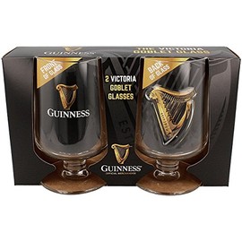 Guinness Victoria Goblet Stem Glasses Twin Pack (sg)