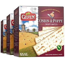 Gefen Onion Poppy Matzo, 11 oz