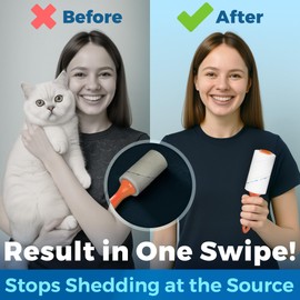 PetLovers Extra Sticky Lint Roller Mega Value Set 450 Sheets for Pet Hair Removal, Dog and Cat Lint Remover 5 Pack Orange