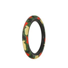 ALTALINE Bicycle Tire 20" x 2.35" BMX Style Semi-Slick Tread (Camo Style Army Green Mix)