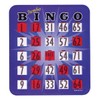 Jumbo Blue Bingo Card with Fingertip Shutter Slide - 1
