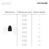 Encasa Homes Table Runner 13x72 in Long | Cotton Canvas