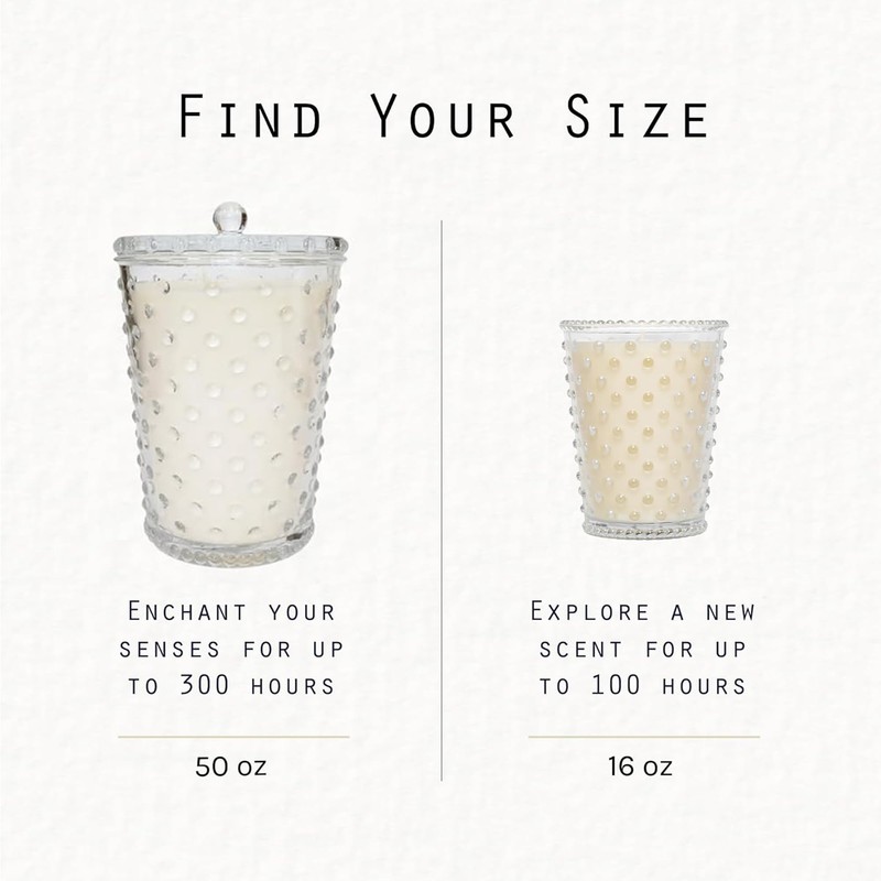 Simpatico No. 17 Fern Hobnail Candle, Crisp Mayapple with Fresh