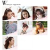 Ruihfas 6Pcs Fashion Twist Bow Wire Headbands Head Wrap Bunny