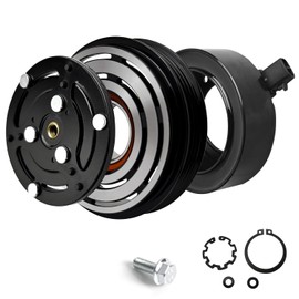 A/C Compressor Clutch Assembly Kit Plate Pulley Bearing Coil DCP36001 Replacement for Subaru Outback 2005-2009 4cyl 2.5L, AC Air Conditioning Compressor Clutch Coil Auto Repair Kit