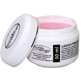 LED/UV Fibreglass Gel Thick Viscose Milky Pink 1 Phase Gel Builder Gel 50 ml
