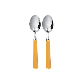 Excèlsa"Trendy" Pack Of 2 Yellow Coffee Spoons