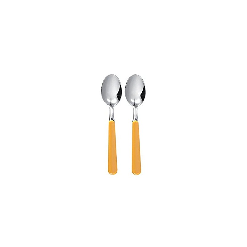 Excèlsa"Trendy" Pack Of 2 Yellow Coffee Spoons