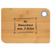 Breakfast Board with Desired Text Bamboo with Prefabricated Motifs (Rahmen5)