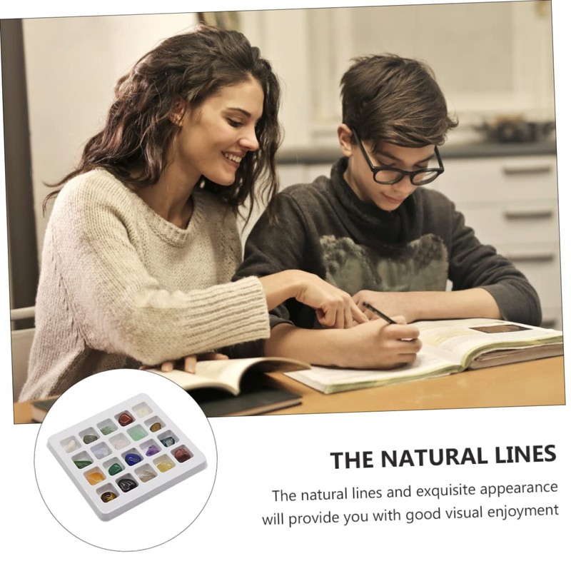 Gatuida Natural Crystal Ores 2 Boxes Set Learning Rough Ore