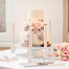 Lanttu Candlestick Holders Bulk, 12 Pcs Glass Candle Holders Set