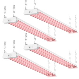 Sunco 4FT LED Grow Light for Indoor Plants 40W, Full Spectrum, Hanging Suspended Fixture, Linkable, Plug in, Greenhouse Year Round for Indoor Plants Seedlings Vegetables Flowers 4 Pack