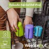 WeeSprout Silicone Baby Cups With Straws and Lids, 4 &