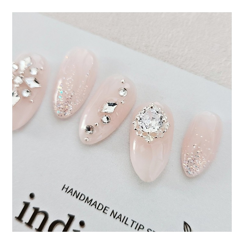 Byeolbitgra Handmade Nail Tips - Coffin Midi / 별빛그라 수제네일팁
