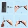 Clip On Security Cubicle Convex Mirror for Personal Safety, Open